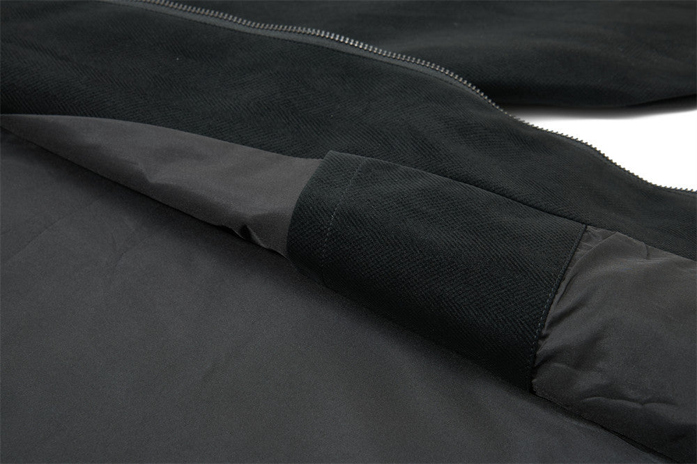 Jacke mit Stehkragen und Reißverschluss – Dekonstruierter Oversized-Schnitt