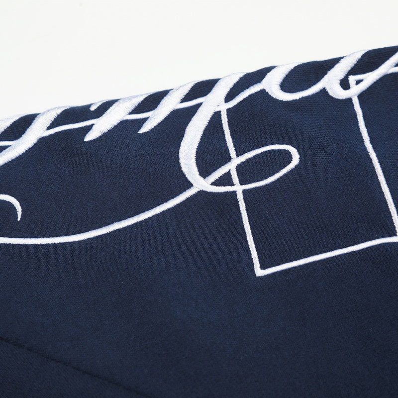 Hoodie zippé à motif script – Cardigan streetwear imprimé sur les manches