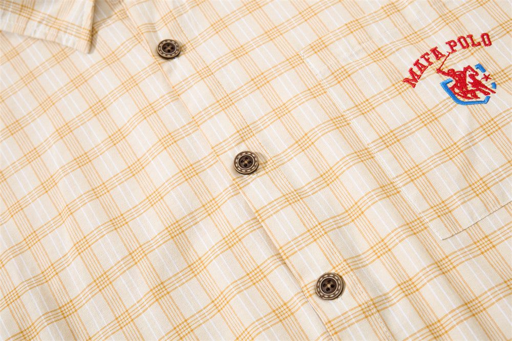 Plaid Long Sleeve Button-Up Shirt – Relaxed Fit Flannel Check