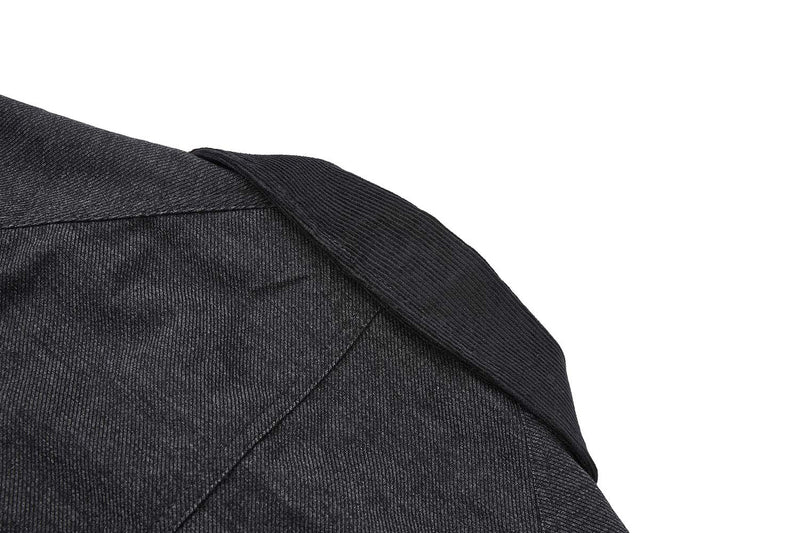 Men's Retro Harrington Jacket – Corduroy Collar, Full-Zip Bomber