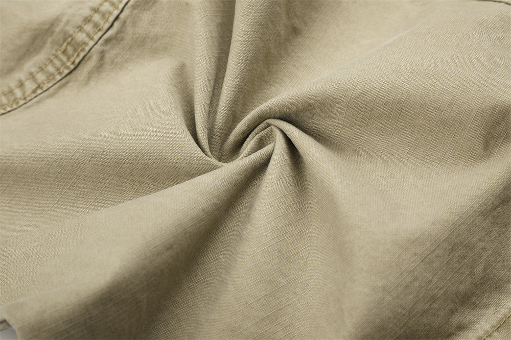 Wide-Leg Cargo Pants with Deconstructed Patchwork Seam Detail