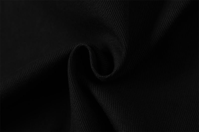 Chaqueta bomber corta para hombre con tiras de hebilla y cuello alto – Cazadora utilitaria con cremallera
