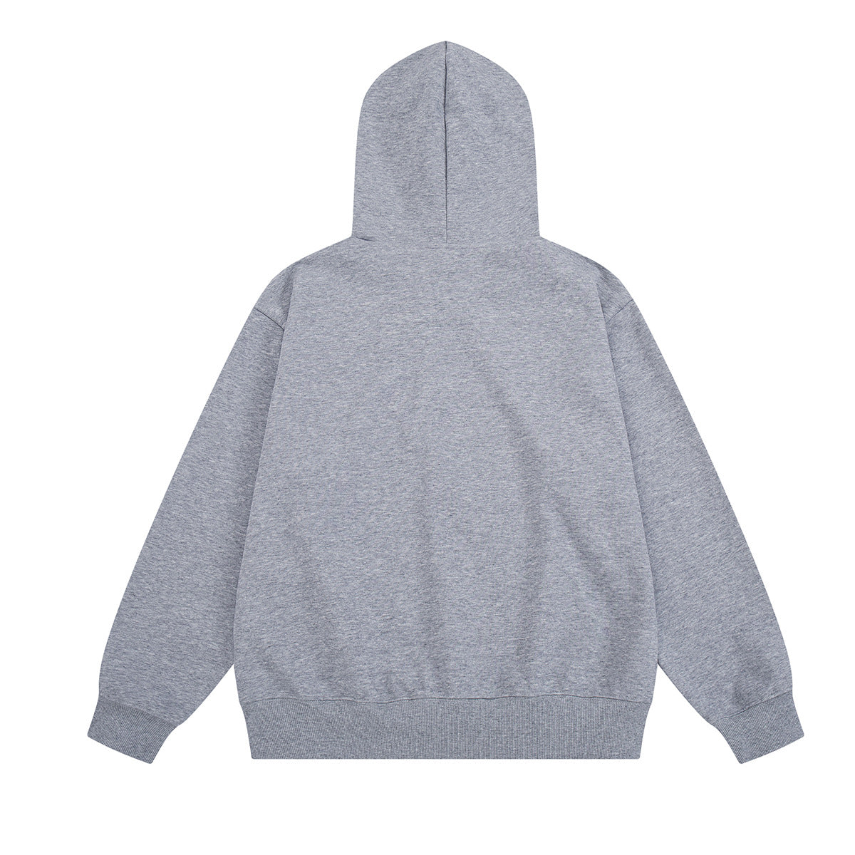 Varsity Patch Zip-Up Hoodie with Plaid-Lined Hood – Retro American Style