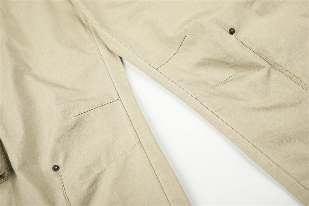 Wide-Leg Cargo Pants – Multi-Pocket Straight-Fit Workwear Trousers