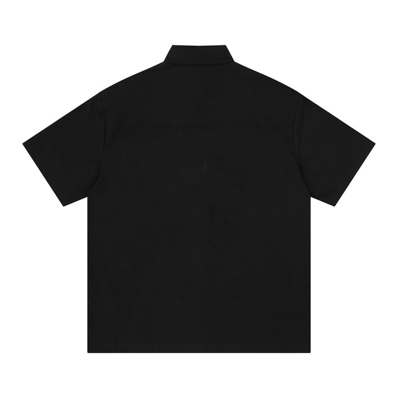 Ink Splatter Abstract Graphic Short-Sleeve Shirt