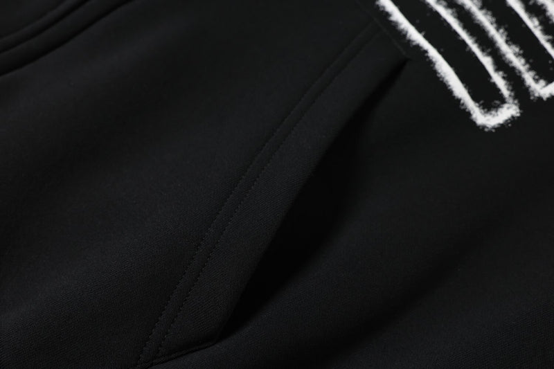 Herren-Zip-Hoodie mit Vintage-Flaggengrafik – Distressed-Kreuzprint