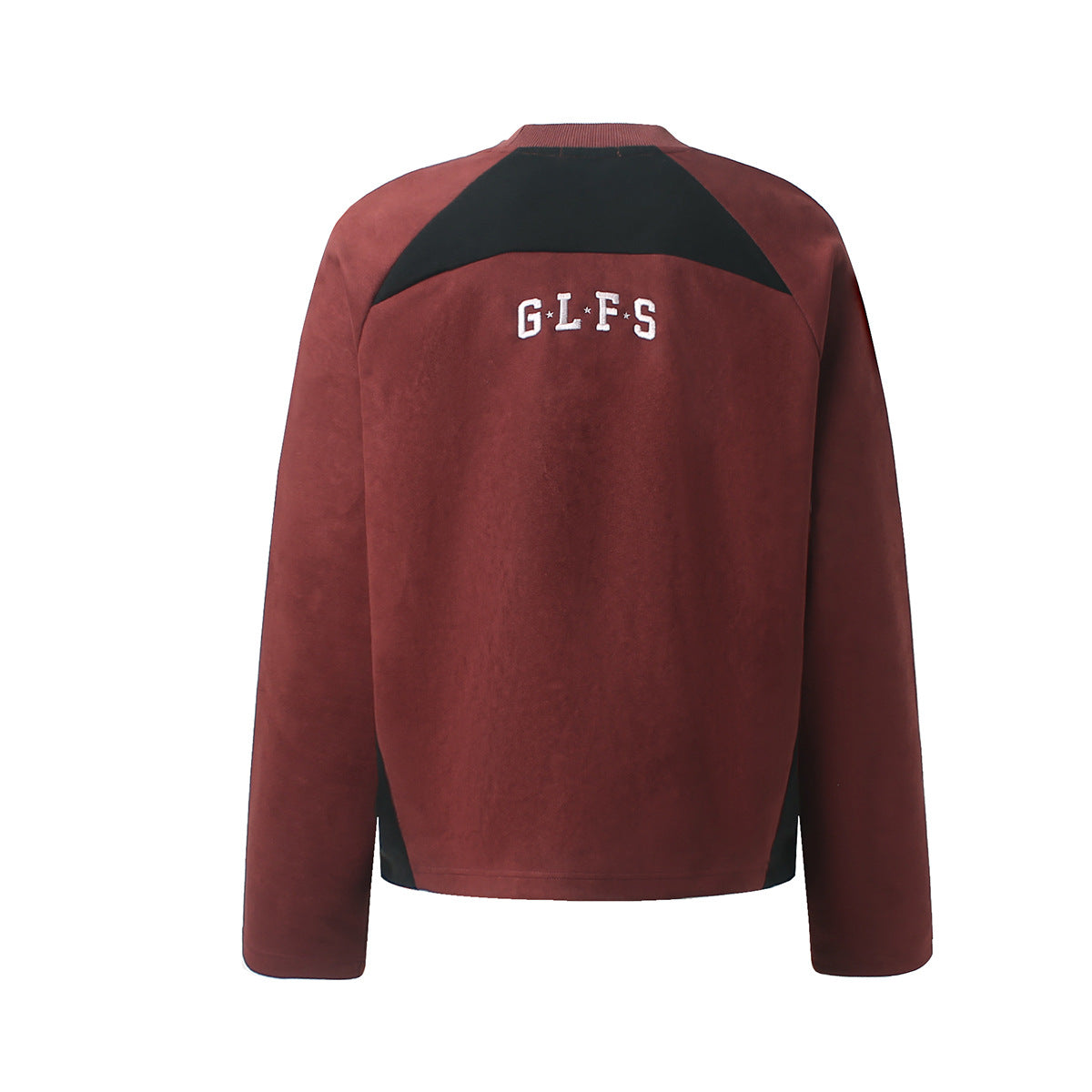 Langarmshirt mit Veloursleder-Textur – Collegiate-Arch-Aufdruck DIFFERENT GLFS