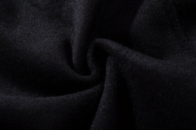 Jacke aus Wollmix mit Stehkragen, Knopfleiste & Gürtelabschluss