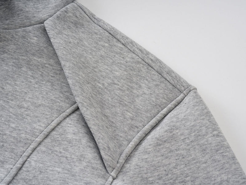 Faux Fur Hood Trim Zip-Up Hoodie Bomber Jacket – Oversized Streetwear Fit