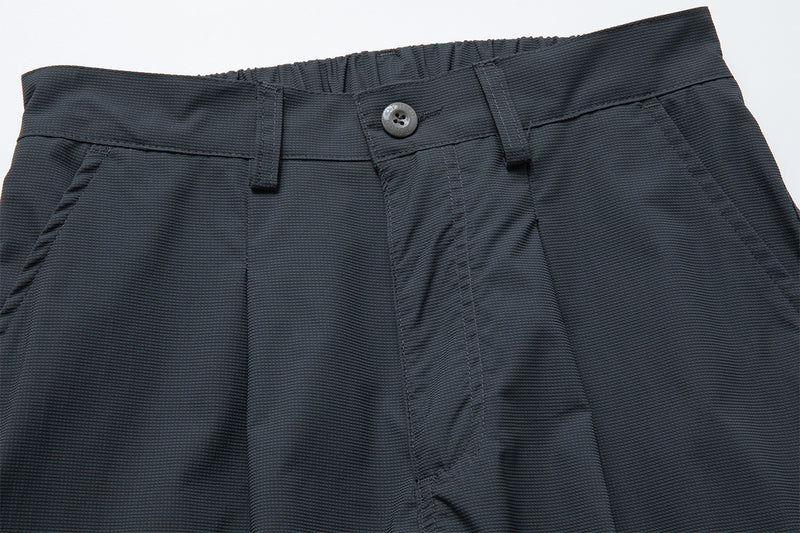 Wide-Leg Cargo Pants with Zipper Pockets – Ripstop Nylon, Relaxed Fit