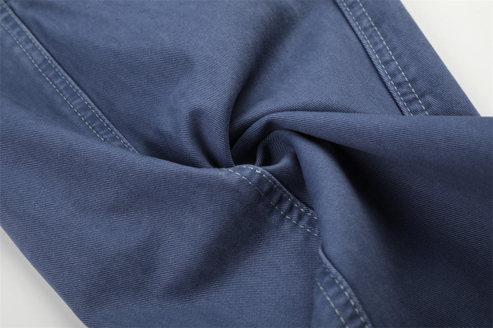 Wide-Leg Cargo Pants with Multi-Pocket Design and Contrast Paneling