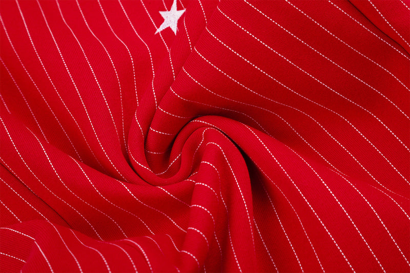 Wide Leg Striped Pants with Star Embroidery – Baggy Street Dance Trousers