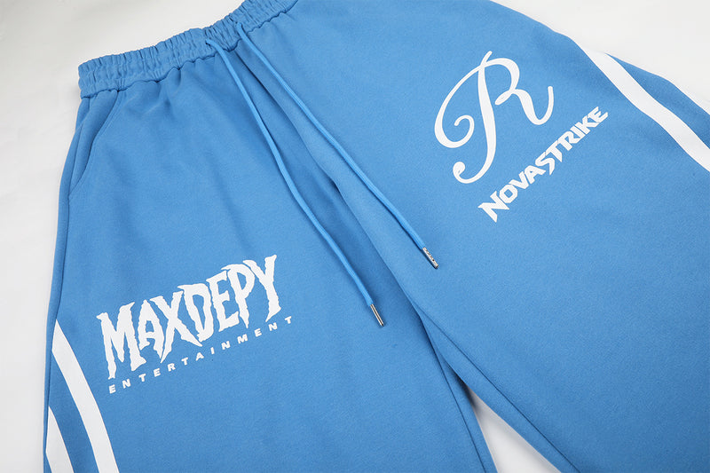 Pantalon de survêtement à jambes larges avec motif notes de musique – Jogging baggy streetwear