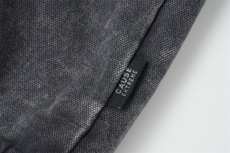 Hoodie oversize à enfiler délavé à l’acide – Streetwear vintage délavé à empiècements