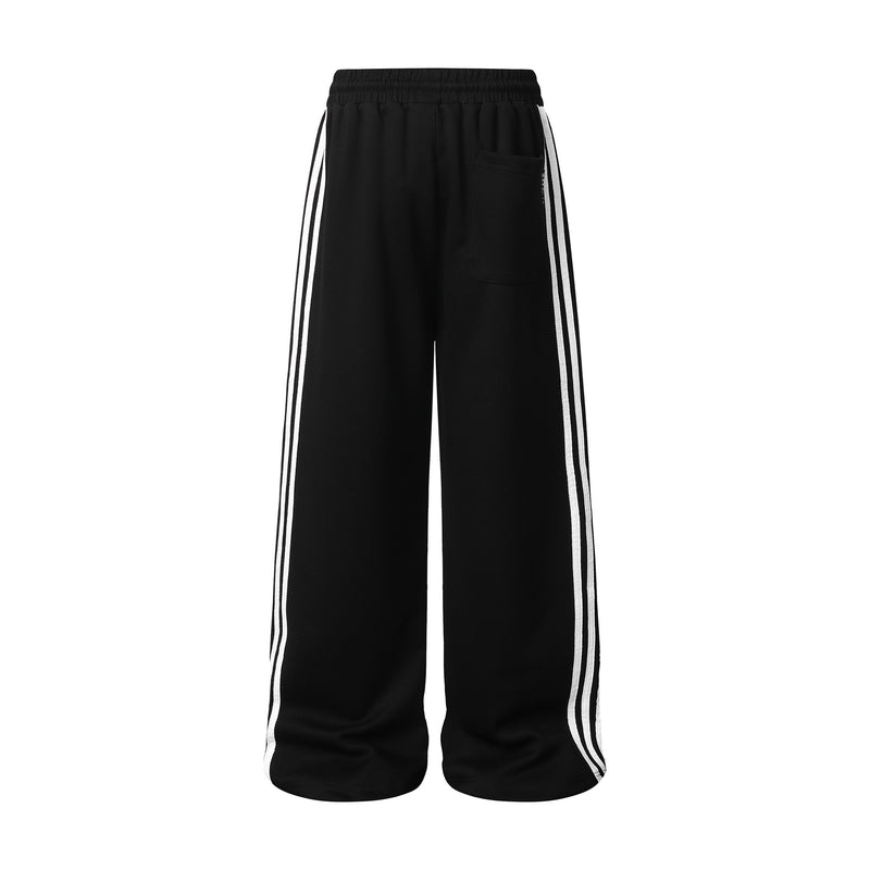 Pantalon de survêtement à jambes larges clouté d’étoiles 1996 avec détail à trois bandes