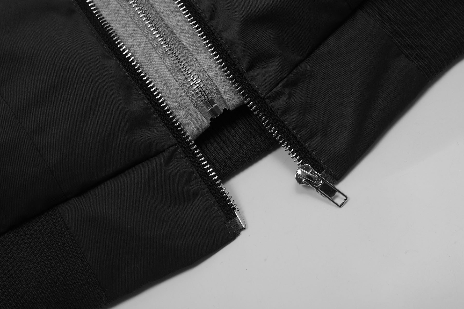 Chaqueta bomber con capucha extraíble y forro polar en capas – Abrigo acolchado de invierno