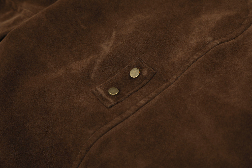 Faux Mink Fur-Trimmed Hooded Bomber Jacket with Toggle Clasps
