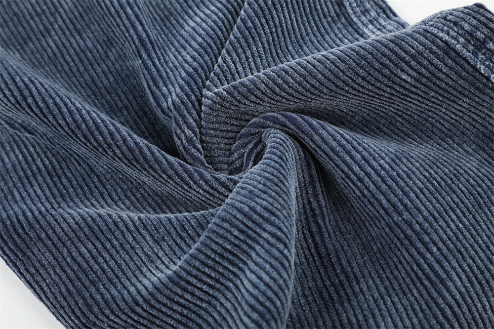 Herren-Cargohose aus Cord – Weites Bein, viele Taschen, Vintage-Washed-Look