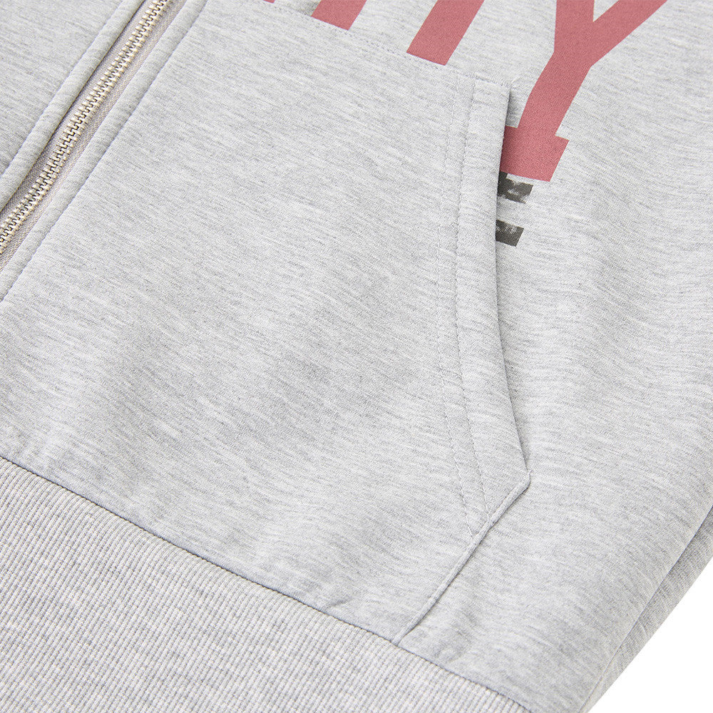 Zip Up Graphic Hoodie – MAKE MYSELF ENJOY Eagle Print Streetwear Sweatshirt