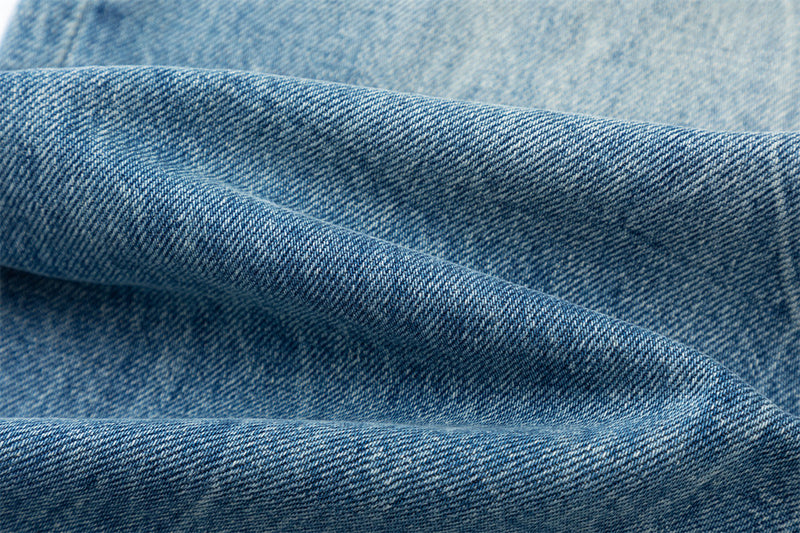 Wide-Leg Jeans – American Vintage Gradient Wash, Distressed Baggy Fit
