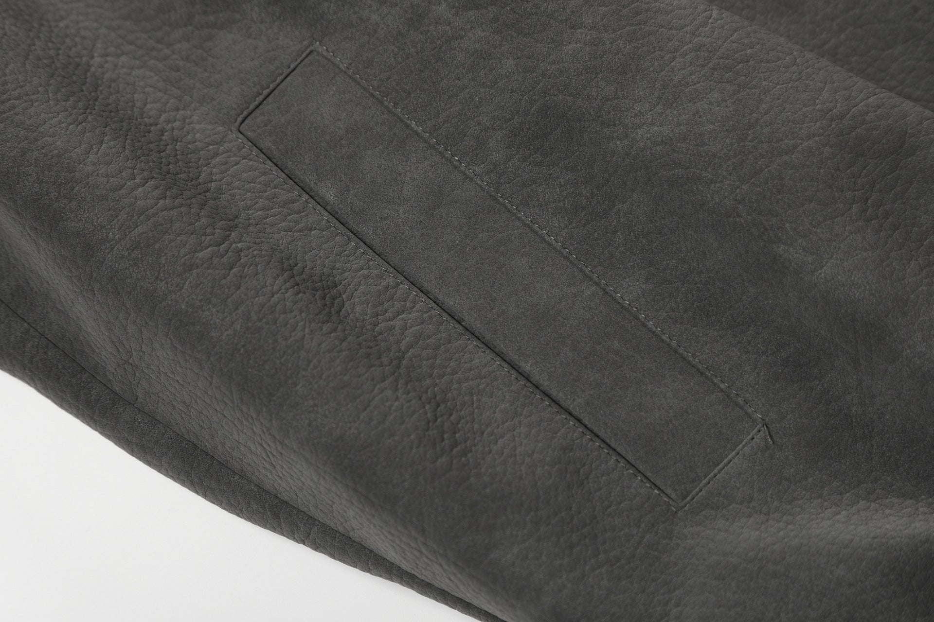 Blouson bomber oversize à capuche, vintage américain, broderie et suédine PU – Veste moto