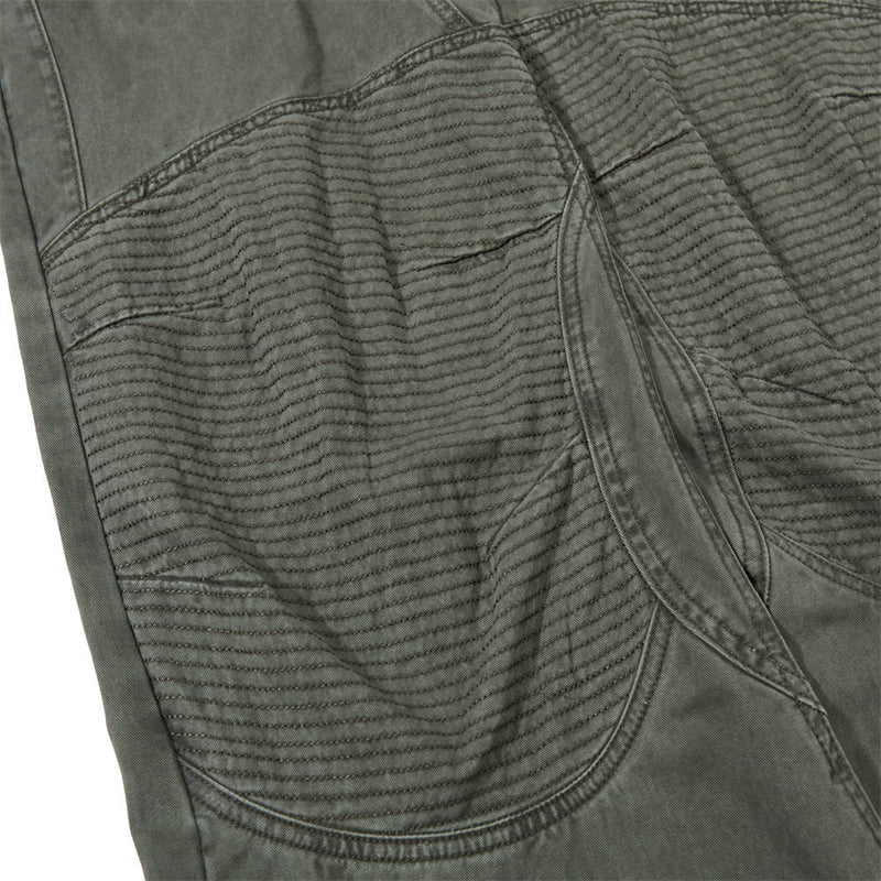 Wide-Leg Patchwork Pants – Deconstructed Arc Seam, Baggy Fit