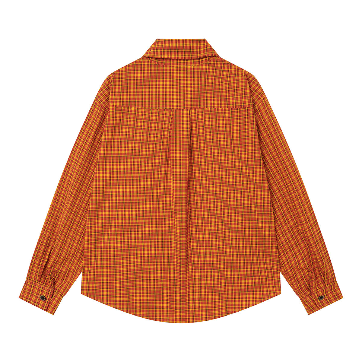 Chemise en flanelle à carreaux bleus – Coupe décontractée, manches longues et boutonnage