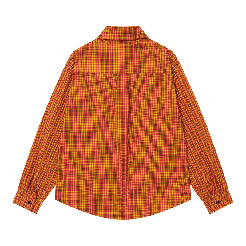 Chemise en flanelle à carreaux bleus – Coupe décontractée, manches longues et boutonnage