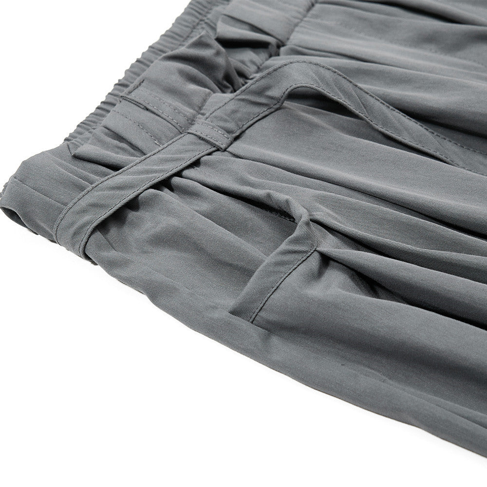 Hose mit weitem Bein und Bundfalten – Herrenhose mit elastischem Bund und Ballon-Schnitt