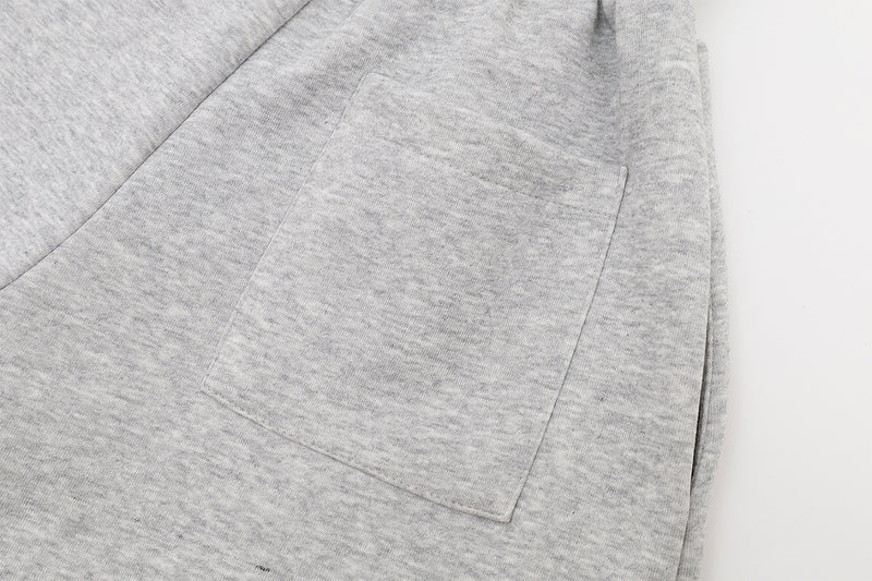 Wide-Leg Sweatpants with Rivet Buttons and Graphic Print – Relaxed Fit