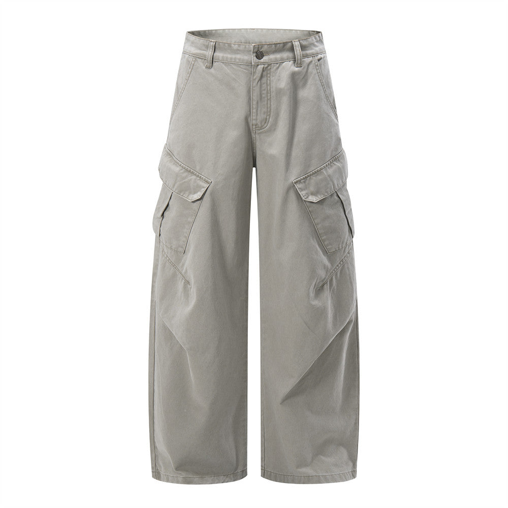 Pantalon cargo wide leg – Coupe décontractée workwear à poches multiples