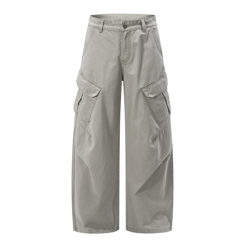 Pantalon cargo wide leg – Coupe décontractée workwear à poches multiples