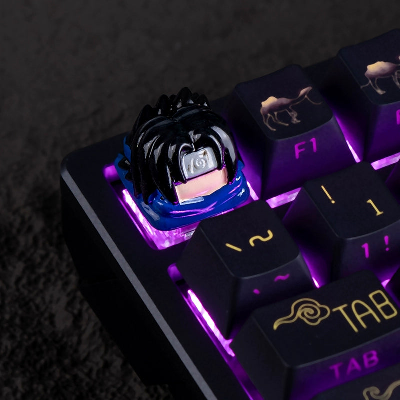 Team 7 Naruto Keycap Set – Naruto, Sakura, and Sasuke | Custom Resin Mechanical Keyboard Keycaps