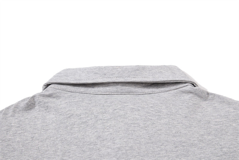 Men's Graphic Print Long Sleeve Polo Shirt – Hip-Hop Street Style