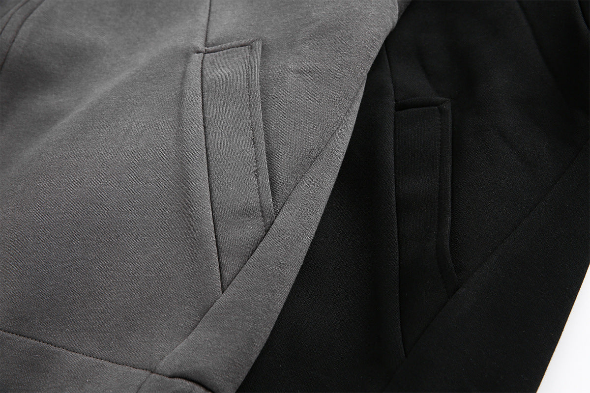 Hoodie zippé oversize doublé en molleton