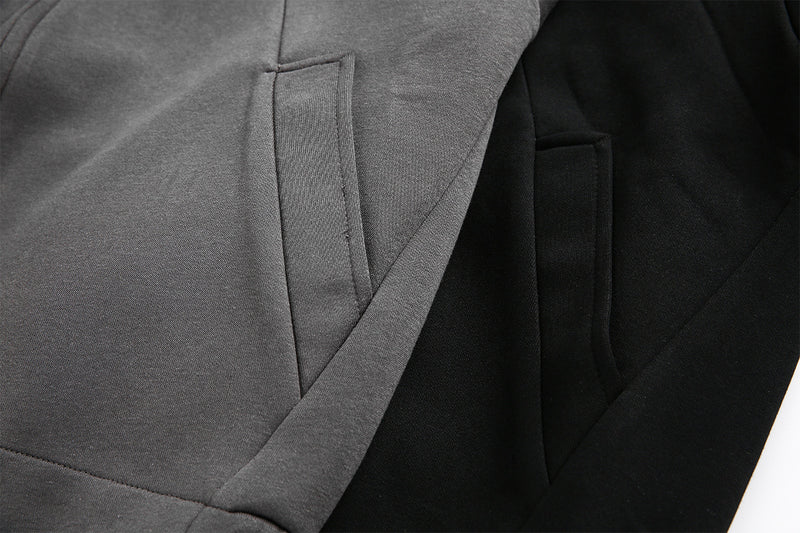 Hoodie zippé oversize doublé en molleton