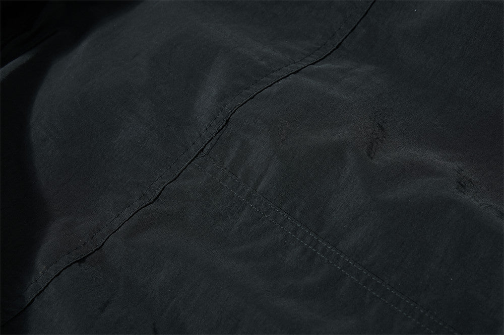 Reversible Oversized Bomber Jacket – Contrast Collar, Dual-Wear Workwear Style