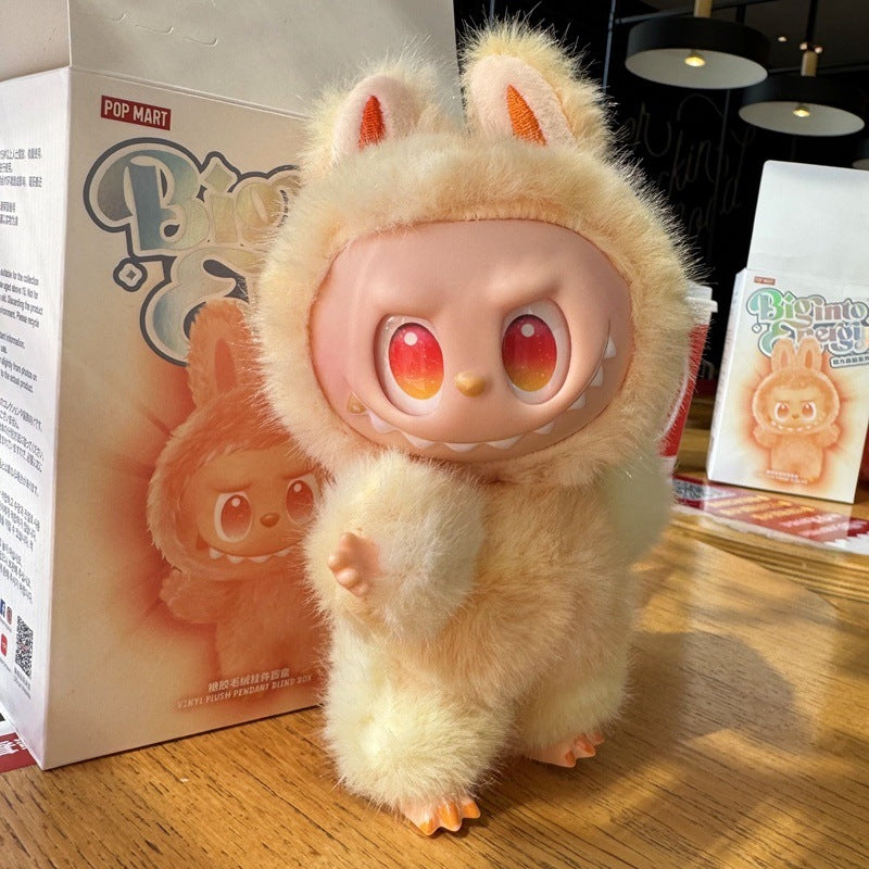 POP MART Labubu HAPPINESS Plush Doll Keychain – The Monsters Energy Series Collectible