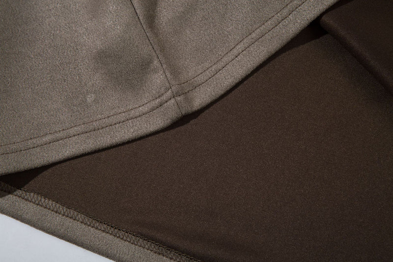 Men's Oversized Suede-Finish Thorn Embroidery Short Sleeve T-Shirt