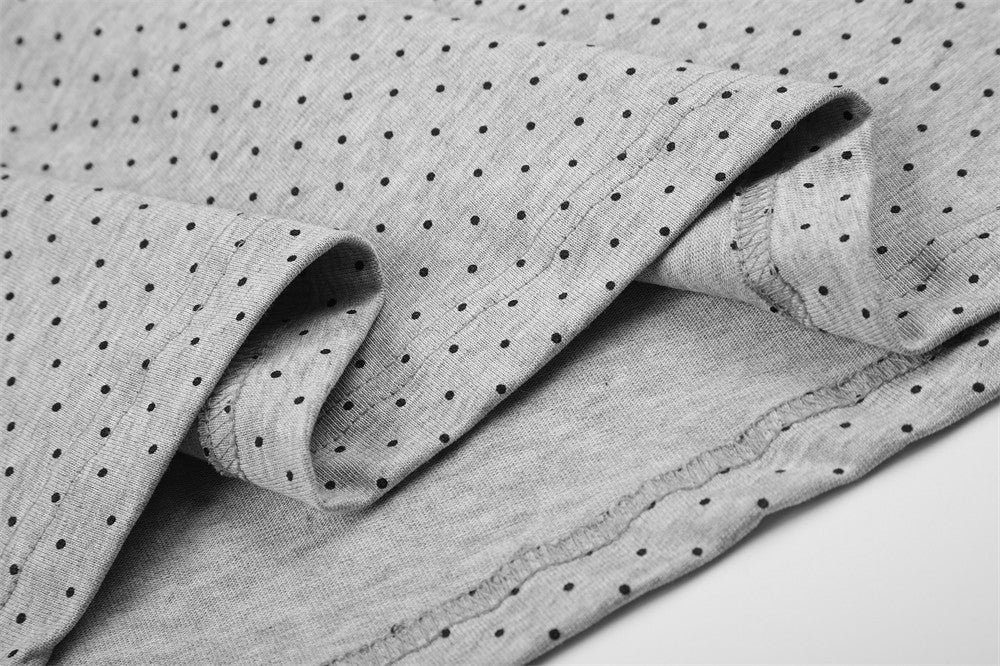 Men's Long Sleeve Tee Shirts – ACE BLEG 09 Varsity Number Polka-Dot Stripe Top