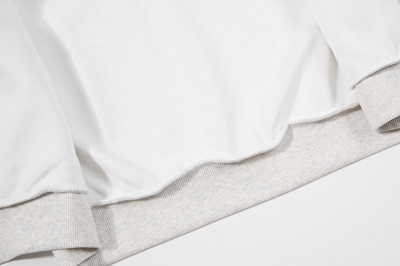 Sweat zippé bordé de fausse fourrure – Cardigan court à motif chiot brodé