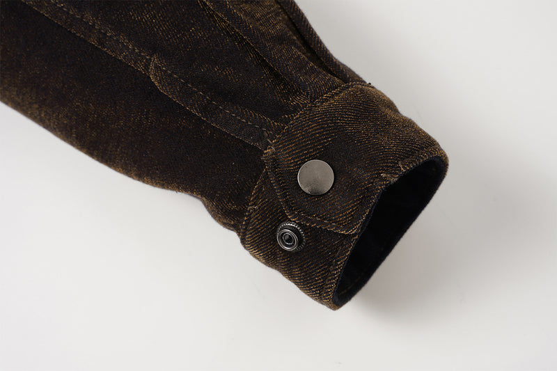 Veste Harrington en velours coupe boxy – Style workwear américain rétro