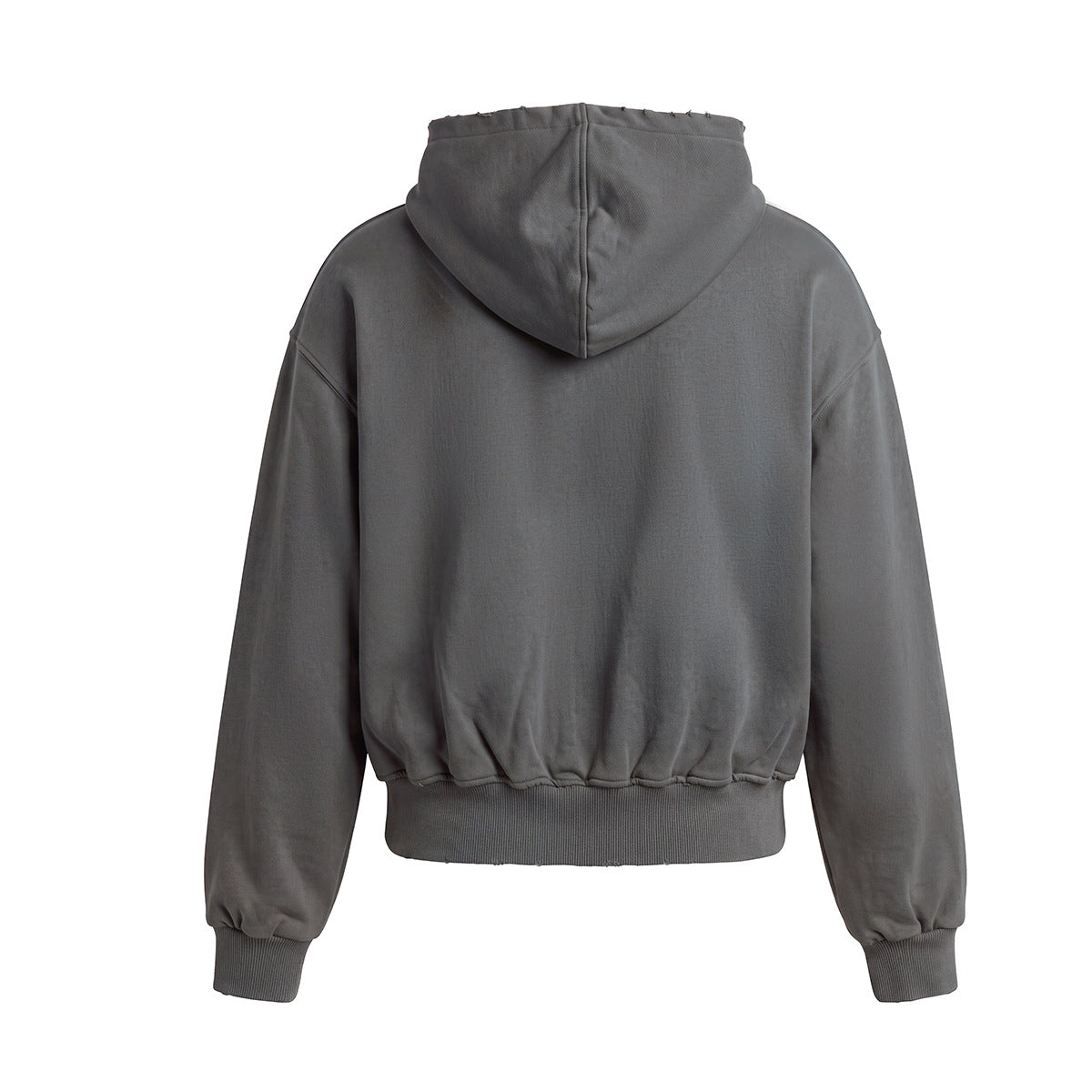 Spectravision Graphic Zip-Up Hoodie – Washed Oversized Heavy Fleece