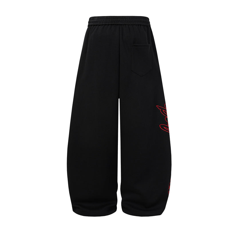Wide-Leg Camo Sweatpants – Baggy Streetwear Joggers with Drawstring Waist