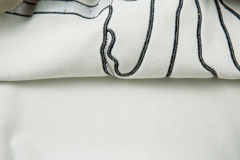 Sweat-shirt motif chat en smoking avec imprimé note de musique et manches raglan color block