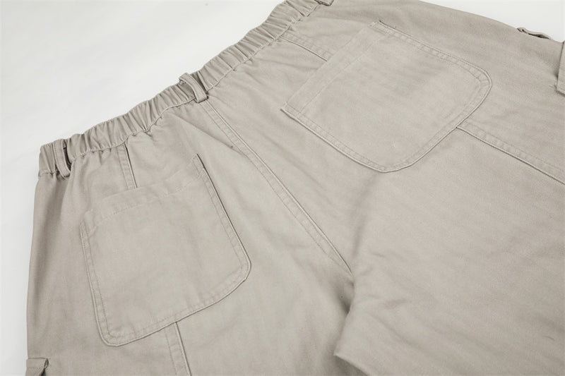Wide-Leg Cargo Pants – Multi-Pocket Relaxed Fit Trousers