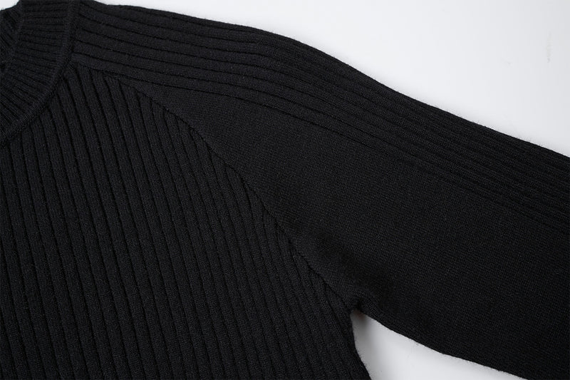 Men's Slim-Fit Ribbed Knit Crewneck Sweater