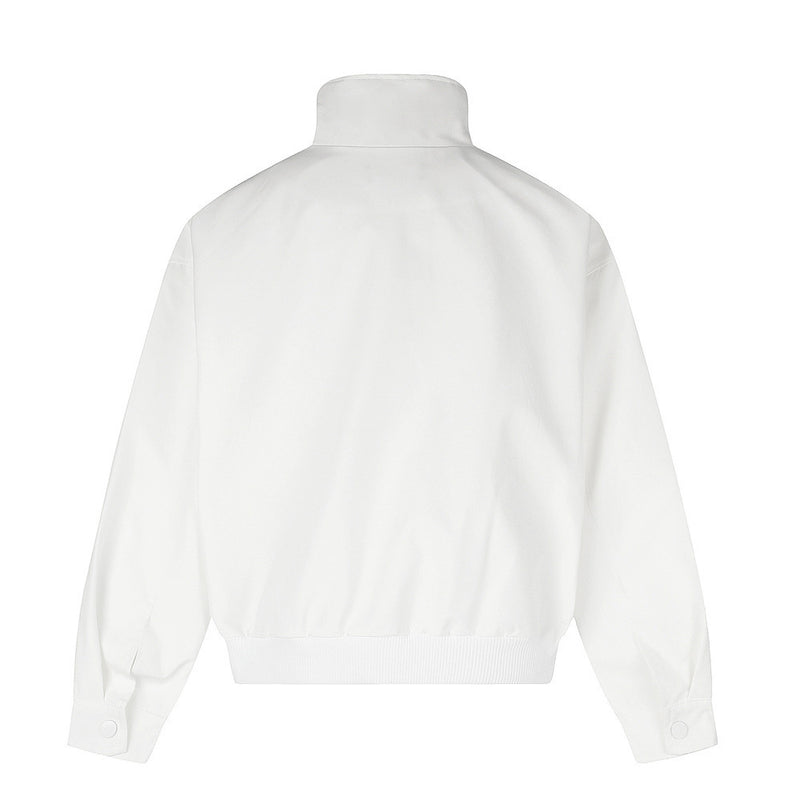 Veste de survêtement à col montant et trois bandes – Coupe décontractée homme zippée