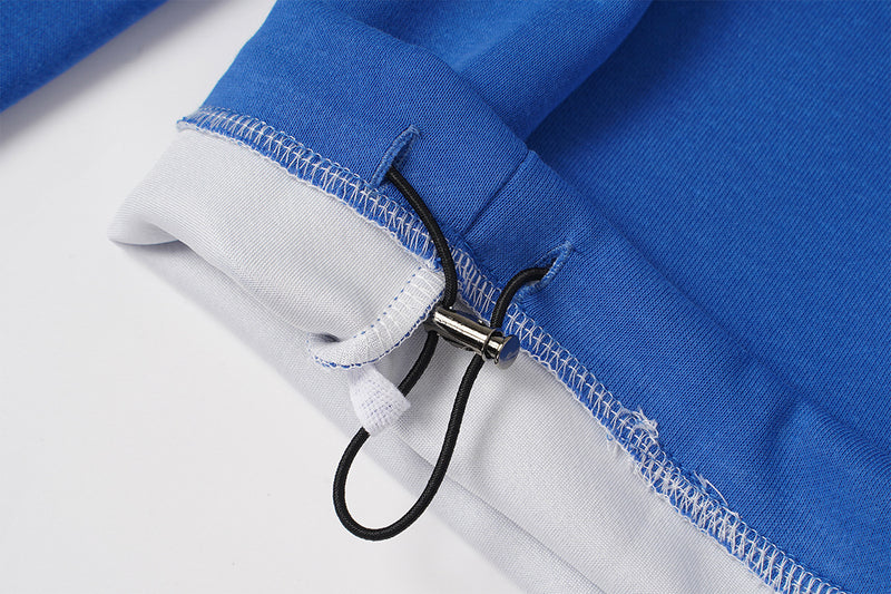 Wide Leg Sweatpants with Leopard Waistband & Pegasus Embroidery