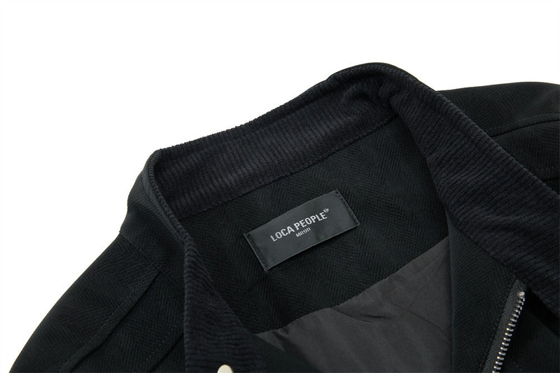 Jacke mit Stehkragen und Reißverschluss – Dekonstruierter Oversized-Schnitt